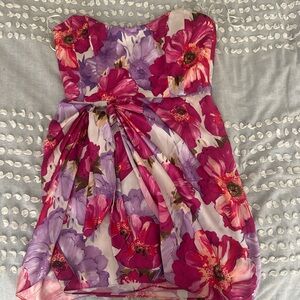 Katie May Floral Pink and Purple Dress